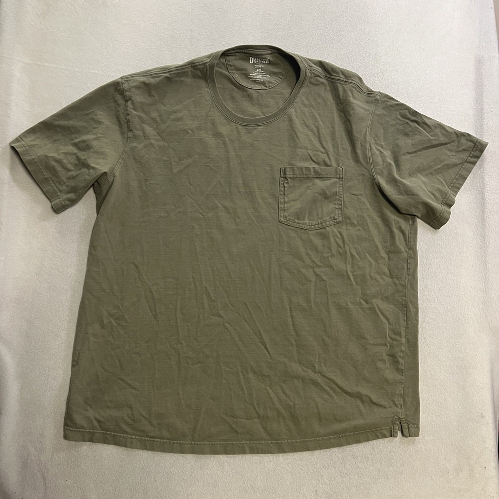 Duluth Trading Co T-Shirt Men's Size 2XL Relaxed Fit Longtai Green Short Sleeve